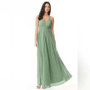Azazie Rowena Eucalyptus Dress